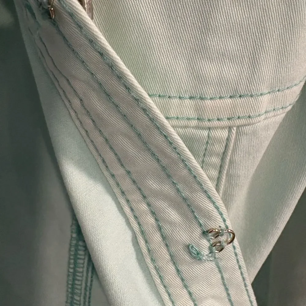 White House Black Market Light Mint Green Jacket Beautifully Military Style - Picture 11 of 16